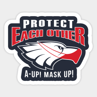 Eagles Protect Each Other Sticker